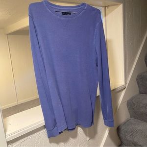 Treasure & Bond Thermal Crewneck Shirt Blue Fjord Men’s Size Large